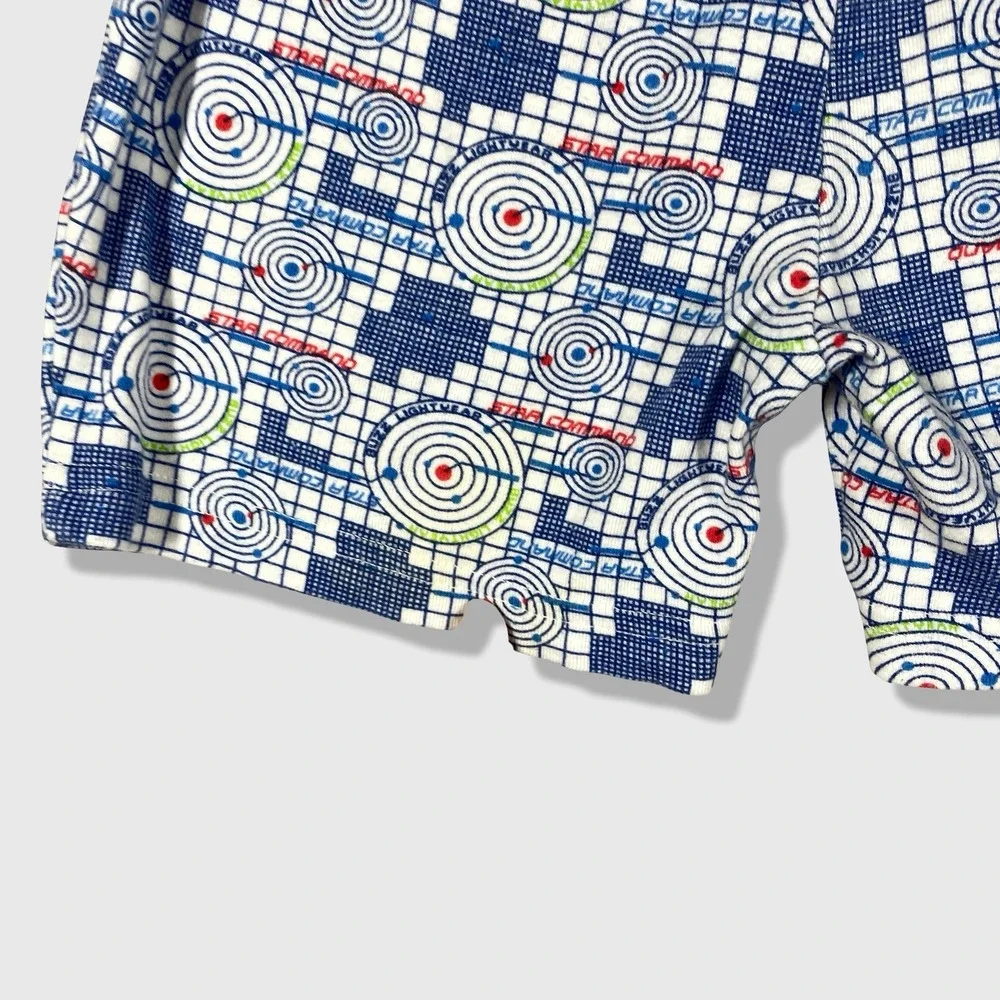 Disney Store Buzz Lightyear Pajama Set Kids Size 10 Blue White Space Retro Y2K